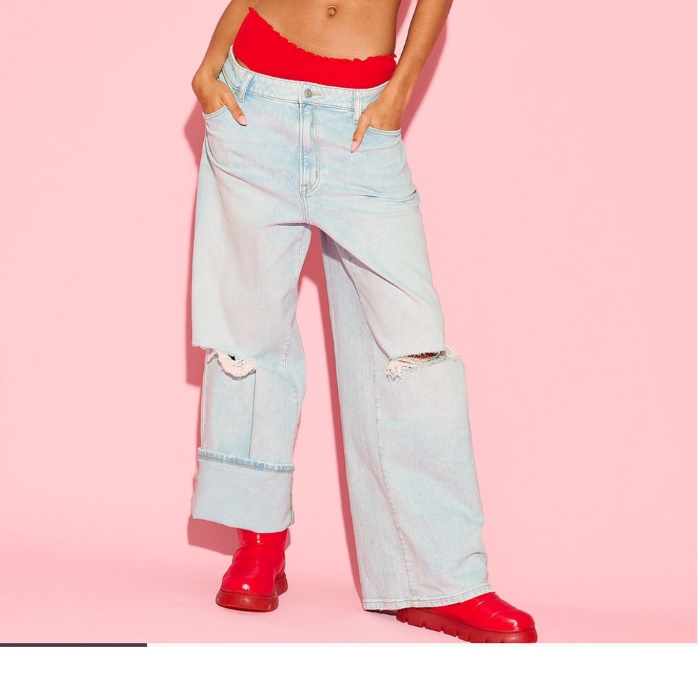 Victoria's Secret Light Blue Boyfriend Jeans